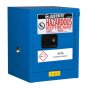 Just-Rite Sure-Grip EX 860428 Countertop Self Close One Door Hazardous Material Safety Cabinet, 4 Gallons, Royal Blue