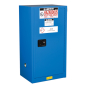 Just-Rite Sure-Grip EX 861528 Compac Self Close One Door Hazardous Material Safety Cabinet, 15 Gallons, Royal Blue