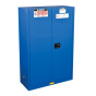 Just-Rite ChemCor 8645282 Self Close Two Door Hazardous Material Safety Cabinet, 45 Gallons, Royal Blue