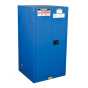Just-Rite Sure-Grip EX 866028 Self Close Two Door Hazardous Material Safety Cabinet, 60 Gallons, Royal Blue