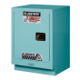 Justrite ChemCor Fume Hood 15 Gal Corrosive Chemical Storage Cabinet, Left-Hand (Shown in Blue)