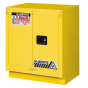 Justrite Fume Hood 19 Gal Self-Closing Flammable Storage Cabinet (Shown in Yellow)