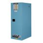 Just-Rite Sure-Grip EX 895402 Deep Slimline One Door Corrosives Acids Safety Cabinet, 54 Gallons, Blue