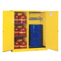 Justrite Sure-Grip EX 115 Gal Drum Safety Storage Cabinet, 65" H (Contents Not Included)