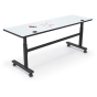 Balt MooreCo 72" W x 24" D Dry Erase Top Height Adjustable Nesting Flipper Training Table