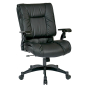 Office Star Deluxe Synchro-Tilt Top Grain Leather High-Back Office Chair
