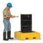 Ultratech 9607 P1 Plus 40" W x 40" L Spill Pallet with Drain, 62 Gallons (example of application)