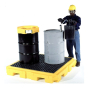 Ultratech 9631 P4 Plus 62" W x 62" L Spill Pallet with Drain, 75 Gallons (example of application)