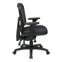 Office Star Pro-Line II ProGrid Mesh-Back Leather Mid-Back Managers Chair