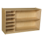Wood Designs Childrens Classroom Mobile Shelf Storage Unit