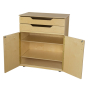 Wood Designs Classroom Mobile Storage Unit, Adjustable Shelves, 46" H x 36" W x 24" D