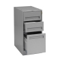 Tennsco MD3-1524 Drawer Cabinet with 2 Box Drawers & 1 File Drawer (Shown in Medium Grey)