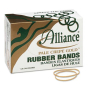 Alliance 3-1/2" x 1/16" Size #19 Pale Crepe Gold Rubber Bands, 1 lb. Box