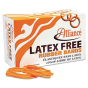 Alliance 3-1/2" x 1/16" Size #19 Non-Latex Orange Rubber Bands, 1750/Box