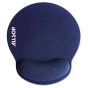 Allsop MousePad Pro 7-1/4" x 8-1/4" Memory Foam Mouse Pad with Wrist Rest, Blue