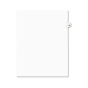 Avery Preprinted "30" Tab Letter Dividers, White, 25/Pack