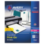 Avery Print-On 8-Tab Letter Dividers, White, 5 Sets/Pack