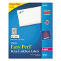 Avery1-3/4" x 2/3" Easy Peel Laser Mailing Labels, White, 6000/Pack