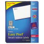 Avery 1-3/4" x 1/2" Easy Peel Laser Address Labels, White, 8000/Box