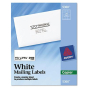 Avery 2-13/16" x 1-1/2" Copier Mailing Labels, White, 2100/Box