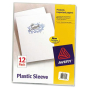 Avery 8-1/2" x 11" Letter Clear Polypropylene Plastic Sleeves, 12-Pack
