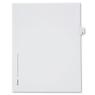 Avery Preprinted "S" Tab Letter Dividers, White, 25/Pack