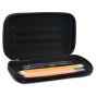 Advantus Large Soft-Sided Pencil Case with Zipper Closure, Black
