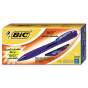 BIC BU3 1 mm Bold Retractable Ballpoint Pens, Blue, 12-Pack