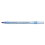 BIC Round Stic 0.8 mm Fine Stick Ballpoint Pens, Blue, 12-Pack