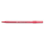BIC Round Stic 1 mm Medium Stick Ballpoint Pens, Red, 12-Pack