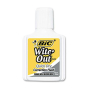 BIC Wite-Out Quick Dry Correction Fluid, 20 ml Bottle, White, 12-Pack