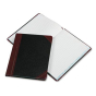 Boorum & Pease 7-5/8" x 9-5/8" 150-Page Record Rule Account Book, Black/Red Cover