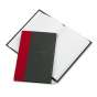 Boorum & Pease 5-1/4" x 7-7/8" 144-Page Record Account Book, Black/Red Cover
