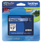 Brother P-Touch TZE131 TZe Series 1/2" x 26.2 ft. Standard Labeling Tape, Black on Clear