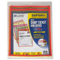 C-Line 9" x 12" Stitched Shop Ticket Holder, Assorted Colors, 10/Box