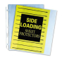 C-Line 8-1/2" x 11" Side-Load Clear Poly Sheet Protectors, 50/Box