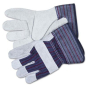 MCR Safety Memphis Men's X-Large Split Leather Palm Gloves, Gray