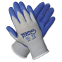 MCR Safety Memphis Flex X-Large Seamless Nylon Knit Latex Gloves, Blue/Gray