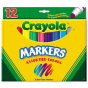 Crayola Non-Washable Marker, Broad Point, Assorted, 12-Pack
