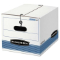 Bankers Box 12" x 15-1/2" x 10-1/4" Letter & Legal Tie Closure Storage Boxes, 4/Carton