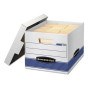 Bankers Box 12" x 15" x 10" Letter & Legal Quick/Stor Storage Boxes, 4/Carton