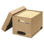Bankers Box 12" x 15" x 10-3/4" Letter & Legal Locking Lid File Storage Boxes, 25/Carton