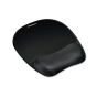 Fellowes 8" x 9-1/4" Mouse Pad with Memory Foam Wrist Rest, Black