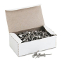 GEM 5/8" Head Aluminum Push Pins, 100/Box