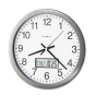 Howard Miller 14" Chronicle LCD Inset Wall Clock, Gray