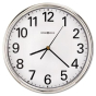 Howard Miller 12" Hamilton Quartz Wall Clock, Silver
