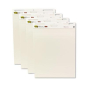 Post-it Self-Stick 25" x 30", 30-Sheet, 4-Pack, Unruled Easel Pads