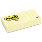 Post-It 3" X 3", 6 100-Sheet Pads, Canary Yellow Notes