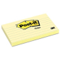Post-It 3" X 5", 12 100-Sheet Pads, Lined Canary Yellow Notes