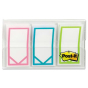 Post-It 1" x 3/4" Study Memo Arrow Flags, Bright Assorted, 60 Flags/Pack